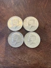 1964 Kennedy Half Dollar 90% Silver Uncirculated Lot Of 4