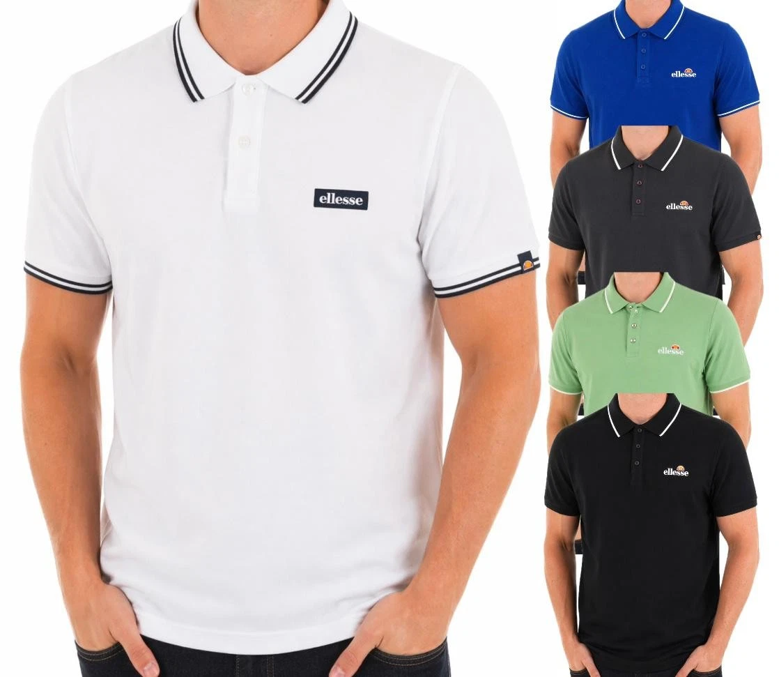Ellesse Men's Polo Shirt Short Sleeve Cotton Summer Tee Semi-Palla Top S-5XL
Opens in a new window o