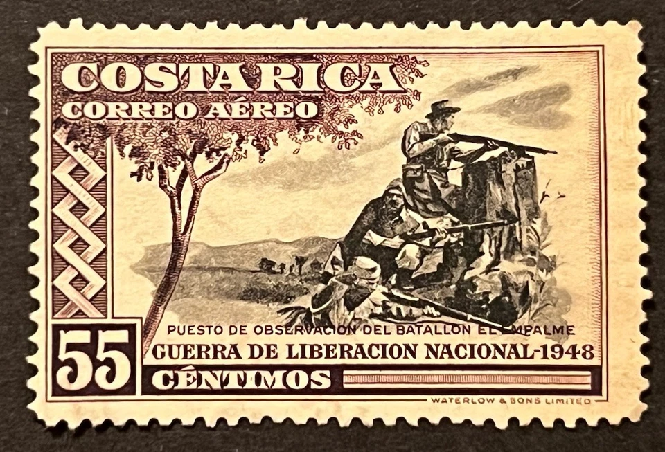 Sellos de viaje: sello de correo aéreo de Costa Rica Scott #C193 Guerra de Liberación Nacional MNG Foto 2 de 4
