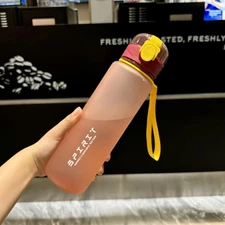 700ml Plastic Sports Water Bottle Portable Gym Travel Clear Leak Proof Drinking 