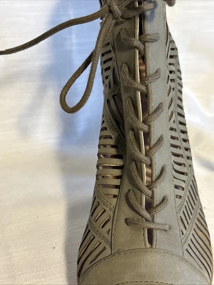 Mix no. 6 tacones de gladiador estilo shootee, con tiras Foto 4 de 4