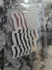 1 Ounce .999 Fine Silver American Flag Bar. By Sunshine Minting.