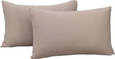 2-Pack Stretch Pillow Cases - Jersey Knit Ultra Soft Envelope Closure