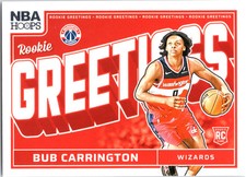 2024-25 Hoops Winter #11 Bub Carrington Rookie Greetings