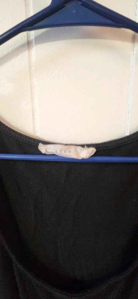 Mameluco tejido manga corta negro exuberante para mujer talla M cuello redondo Foto 3 de 4