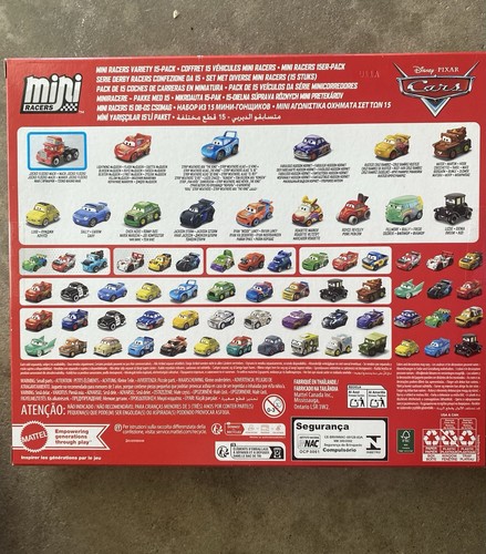 🚗 Disney Pixar Cars Mini Racers 15 Pack Jocko Flocko Mack Lizzie Chick Hicks - Picture 2 of 2