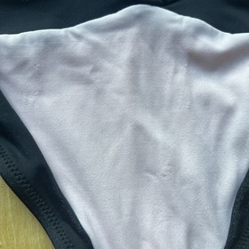 Agent Provocateur Mazzy Pink & Black One Piece Scoop Back Swimsuit sz 3 AP