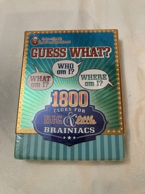 Professor Murphy's Guess What? 1800 Clues for Big & Littel Brainiacs. SEALED