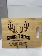 George T. Stagg Bourbon Laser Engraved Bamboo Cutting Board Buffalo Trace 12x9