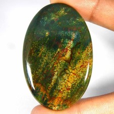 Piedra preciosa suelta cabujón ovalado piedra de sangre superior 55x36x5 100 % natural 107,30 cts
