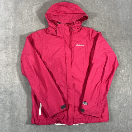 Columbia Interchange Women's Medium Pink Hooded Water Resistant Jacket