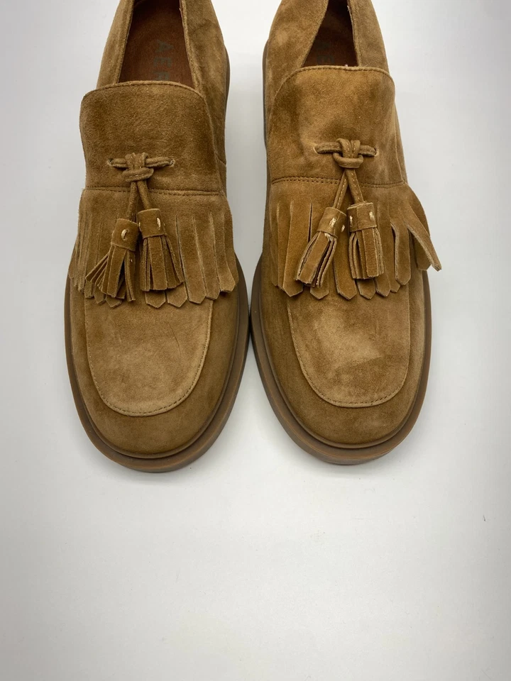 Aerosoles Para Mujer Gibes Gamuza Marrón Mocasín Tacón Zapatos Borla Sin Cordones Talla 9.5 Foto 4 de 4