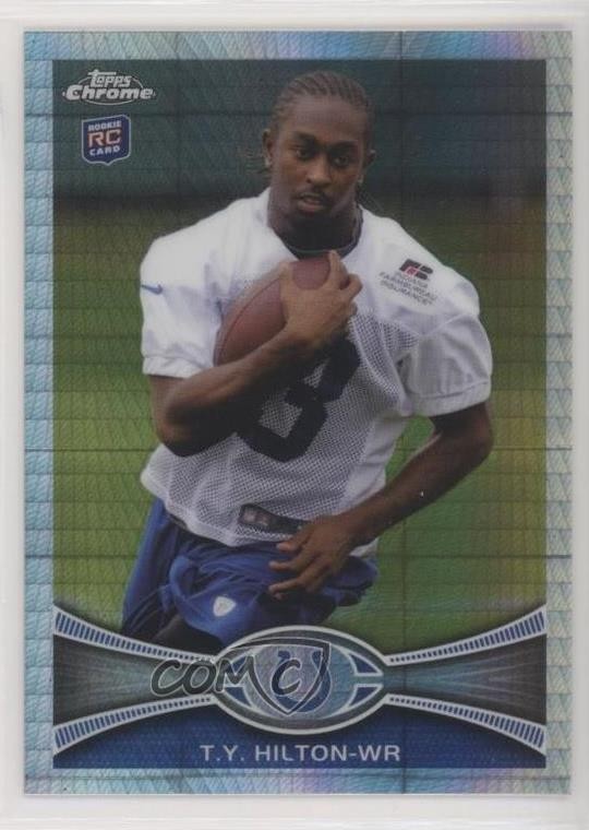 2012 Topps Chrome Prism Refractor 10/216 TY Hilton #168 v4j