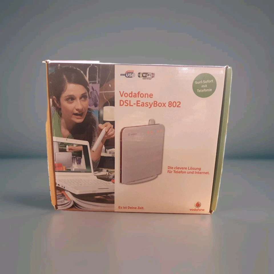 Vodafone DSL Easybox 802 Wlan Router Telefon ISDN Internet 300Mbit/s, Neu