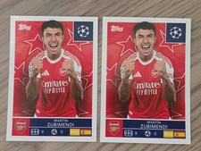 2x 2025-26 Topps UEFA Champions League Sticker Martin Zubimendi Arsenal 60 Spain