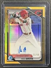 MIKE SIROTA 2024 BOWMAN DRAFT CHROME AUTO GOLD REFRACTOR 1ST PROSPECT 31/50