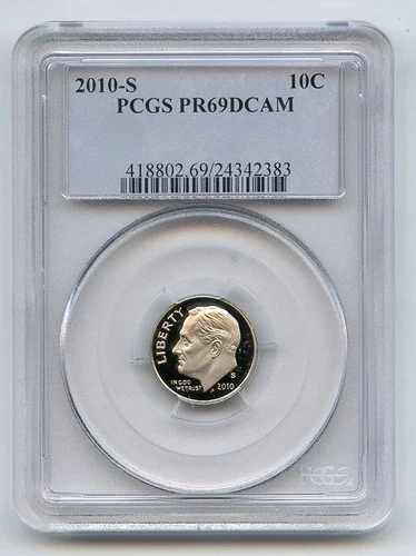 2010-S Roosevelt Dime Proof — photo from the most recent tracked eBay sale