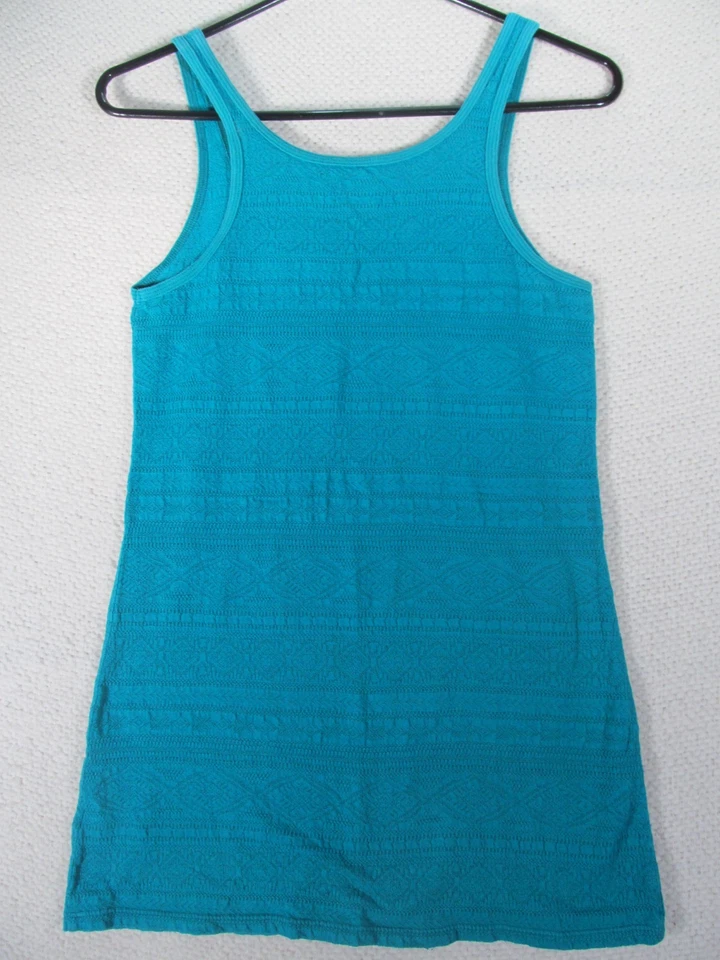 Camiseta sin mangas Mossimo para jóvenes niñas verde azulado mediana verano Foto 4 de 4