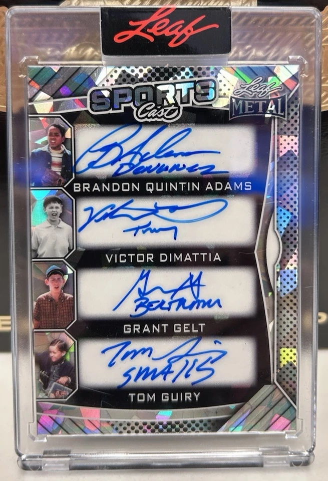 2025 LEAF SPECTACULAR SPORTS CAST THE SANDLOT CAST 8 AUTOS 04/10 SC-2 ON CARD - Image 2 of 2