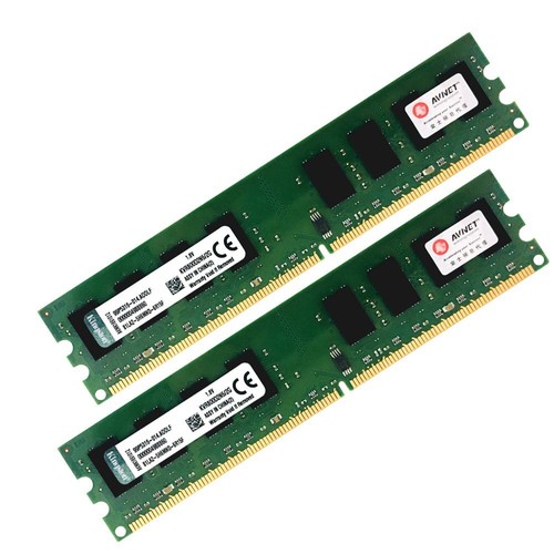 4GB 2x 2GB PC2-6400 DDR2 800MHz KVR800D2N6/2G intel Memoria DIMM per Kingston IT - Foto 2 di 9