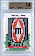 2013 SPORTKINGS SPECTACULAR PATCH 1/1 SAMMY SOSA - BGS 9.5 - OLD EASTON LOGO!!!