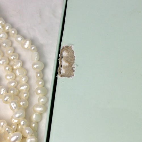 Vtg Ross Simons Freshwater Pearl Necklace 8 Strand Choker Sterling Orig Bag Box - Picture 13 of 15