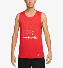 NWT NIKE Men's Logo Basketball Tank Top Red Navy Blue Gold White