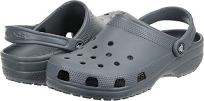 Crocs Unisex Classic Clog 10001-0DA Slate Grey Men's Size 10