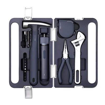 Hoto 3.6V Screwdriver Tool Set and Carry Case Spanner Hammer Plier Tape Measure