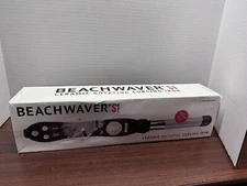 Beachwaver S1 Ceramic Dual Rotating Curling Iron Black & Silver Model BW1136S1