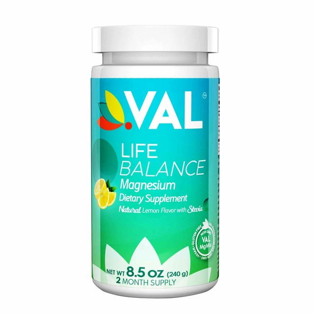 Val Life Balance Magnesium Glycinate Citrate Taurate B6 Organic Stevia