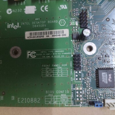 INTEL D845GBV motherboard integrated graphics card without network
