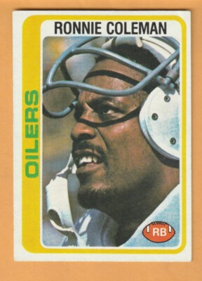 Ronnie Coleman Houston Oilers 1978 Topps #258 Jasper Alabama A&M