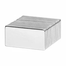 1 x 1/2 x 1/16 Inch Neodymium Rare Earth Bar Magnets N52 (18 Pack)