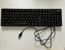 iHome IH-K301 Classic Corded Quiet Touch Slim USB Desktop Keyboard Used See Pics
