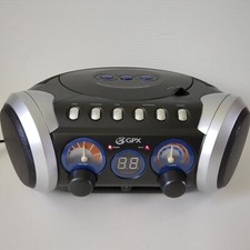 GPX Model: BCD2004 Boombox CD Player-AM/FM Radio-Portable- Cord-Tested, Works