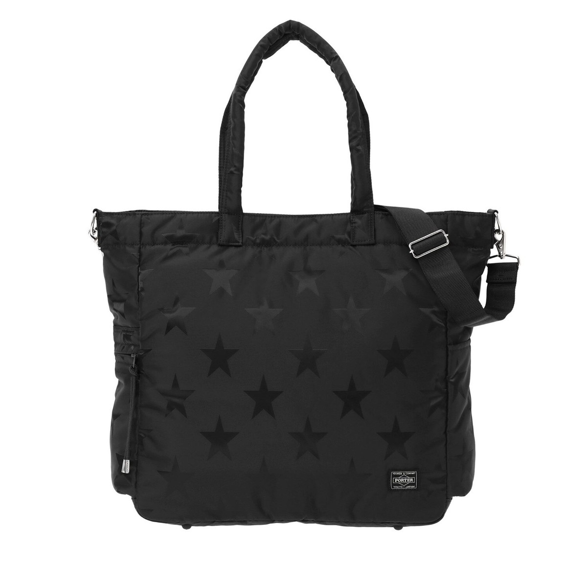 YOSHIDA & Co. PORTER. FLAG 867-17101. Tote Bag. Black. W13.8