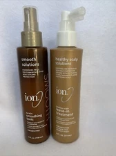 Lot Of 2- ION  Healthy Scalp Leave In Treatment & Keratin Smoothing Tonic HTF