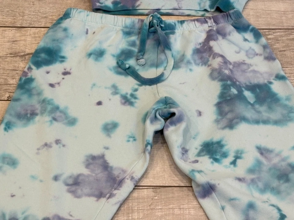 Victoria Secret розовый гостиной комплект галстук краситель холодные плечи Топ XS и спортивные штаны L - Изображение 4 из 4