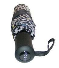 bebe Automatic Open Umbrella Windproof Leopard Print bebe Logo