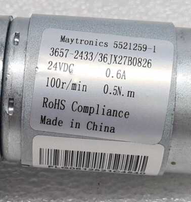 TESTED* Maytronics Pump Motor 5521259-1 3657-2433 24V for Dolphin