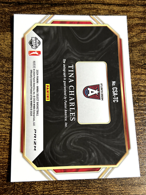 TINA CHARLES 2024 Panini Select WNBA Silver Prizm Courtside Action