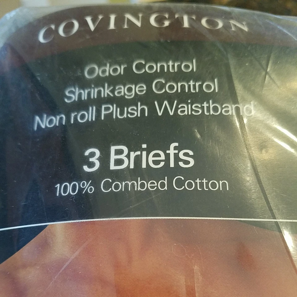 De Colección Covington 3pk Blanco Corte Completo Calzoncillo Para Hombres Talla 44 100% Algodón Sin Rodar Nuevo en Paquete Foto 2 de 4