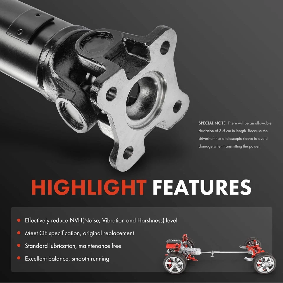 Conjunto de eje de transmisión trasero para Dodge Durango 2000-2003 V8 4,7 L 4x4 Foto 4 de 4