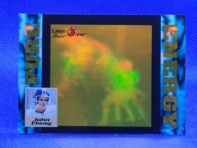 1996 Pinnacle Laser View Pure Energy Gold John Elway #32 HOF