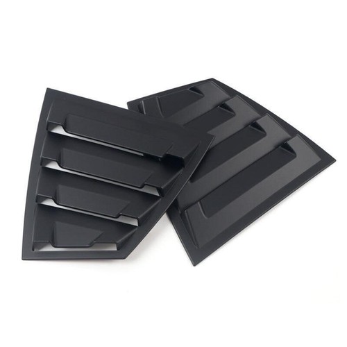 Cubierta de persiana de ventana de ventilación lateral negra mate para Subaru WRX 2014-2021 - Imagen 7 de 14