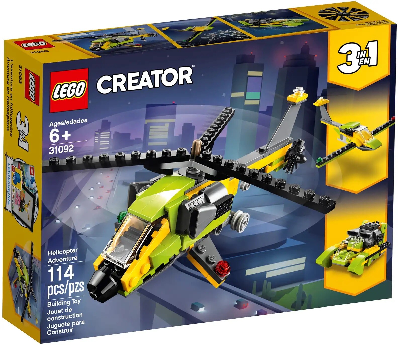 Lego Creator 31092, Avventura In Elicottero