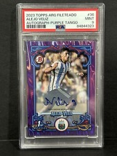 2023 Topps Argentina Fileteado 1st Bowman RC Alejo Veliz Auto Purple /15 PSA 9