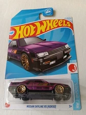 2024 HOT WHEELS NISSAN SKYLINE RS (KDR30) PURPLE 44/250 FAST SHIP (N)