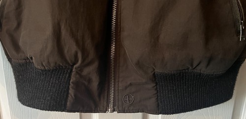 Strellson Swiss Cross Mens Weathered Look Brown Cotton Bomber Jacket VGC Bargain - Picture 7 of 12